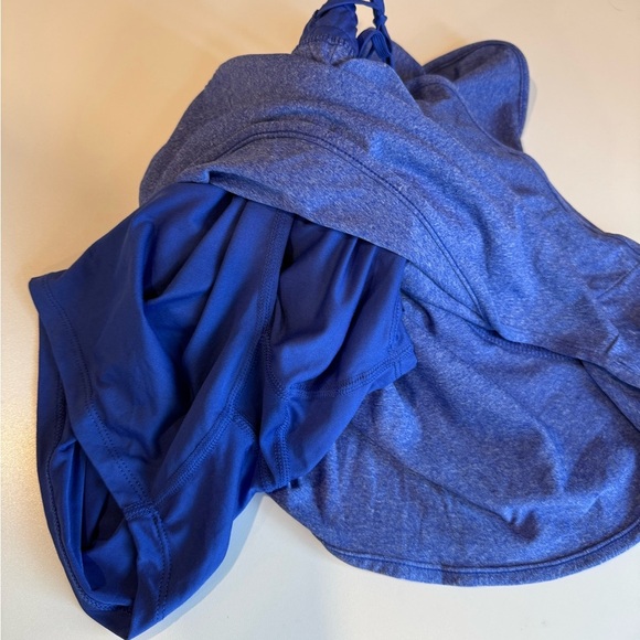 Champion Duo Dry Blue 2-in-1 Athletic Running Shorts Size L - Picture 7 of 8